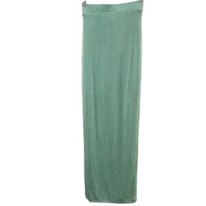 Princess Polly Green Maxi Skirt | High Waist Slit | Size 2